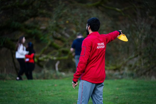 Young advisor Zain working with StreetGames participants